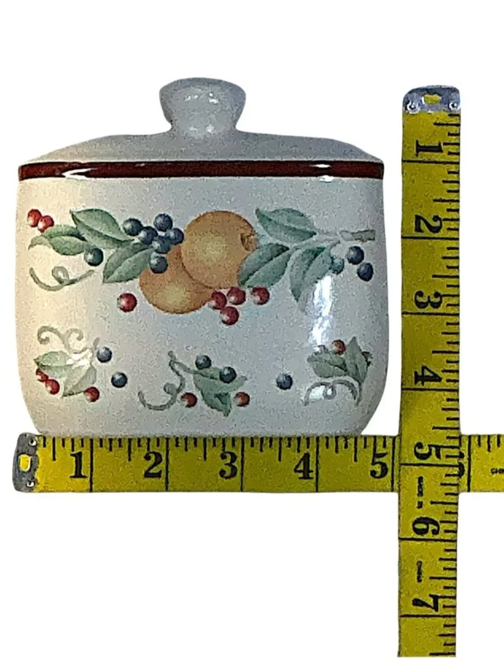 Vintage Spoon Rest Napkin Holder Corelle Coordinates ABUNDANCE Fruit Jay Import